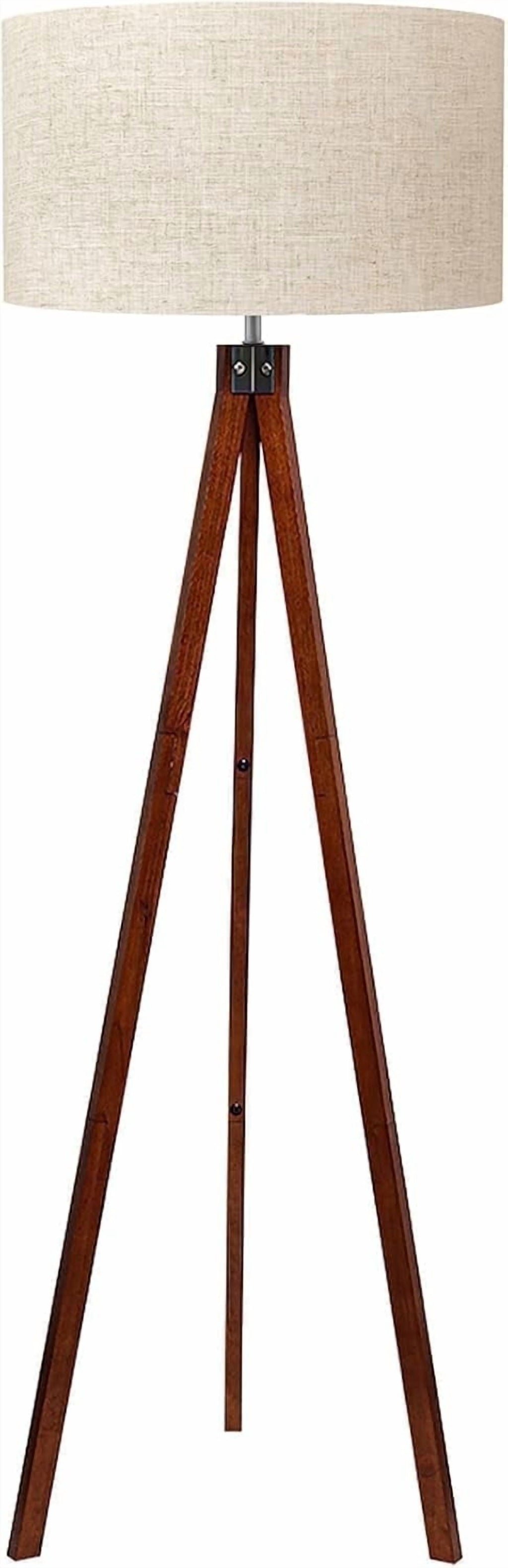 Cozylumi™ Wood Tripod Floor Lamp, Mid Century Standing Lamp, Modern Design Floor Light