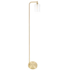 Cozylumi™ 65-inch Modern Floor Lamp with Glass Shade and LED Edison Bulb Gold