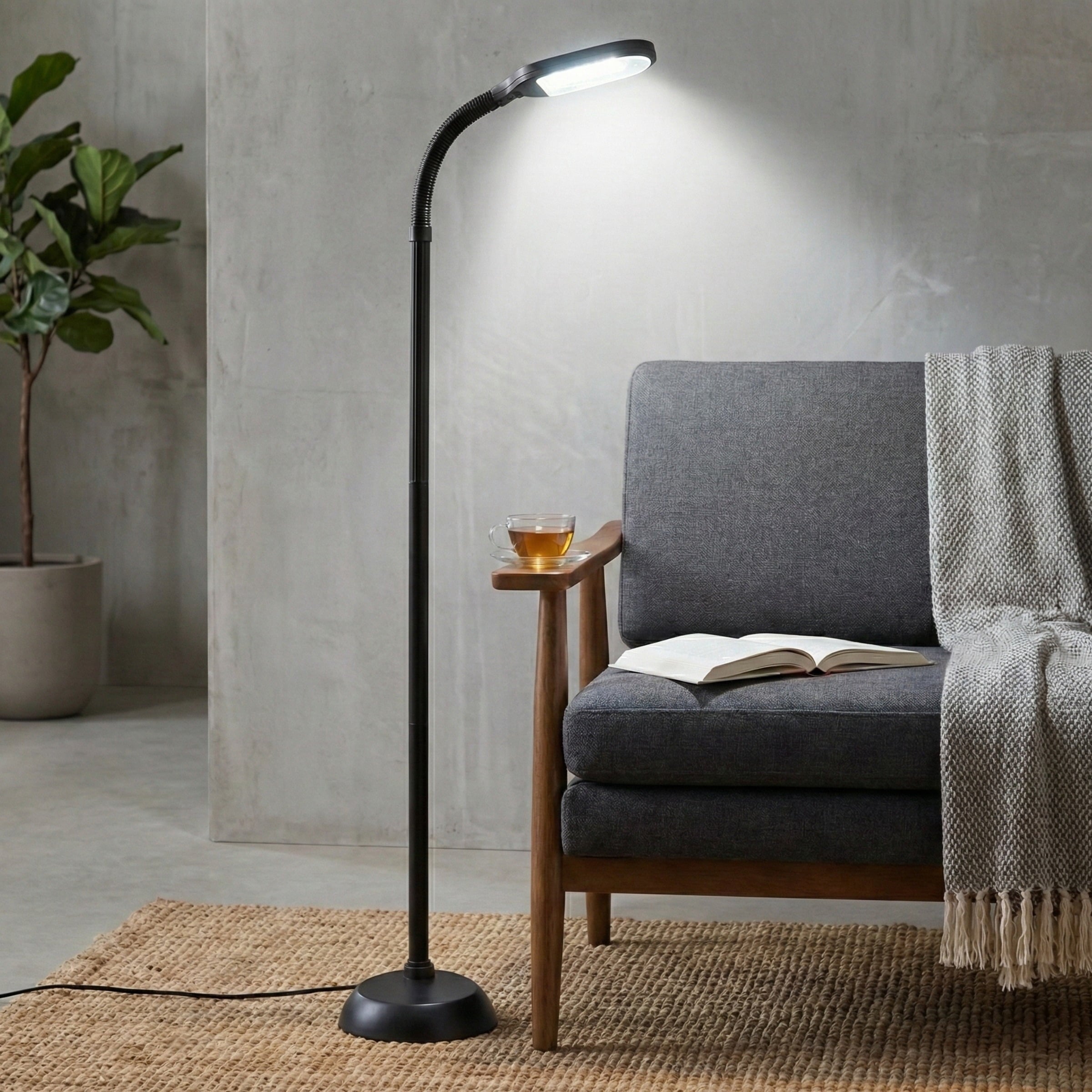 Cozylumi™ 63-Inch Adjustable Floor Lamp for Bedroom - Full Spectrum Natural Sunlight
