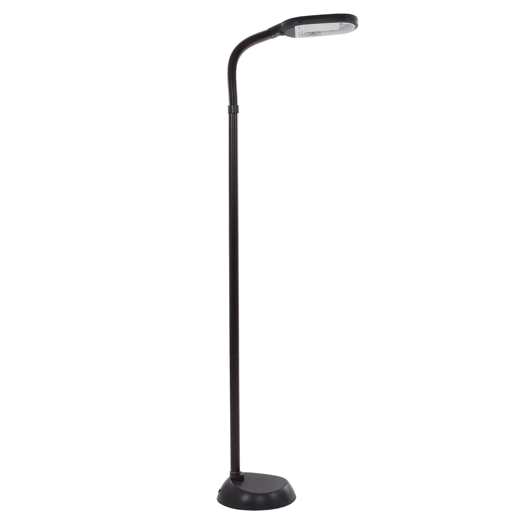 Cozylumi™ Natural Sunlight Floor Lamp with Bendable Neck 60 Inch Black
