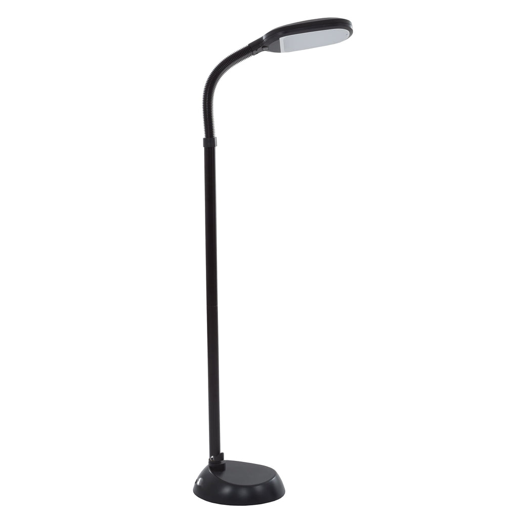 Cozylumi™ Natural Sunlight LED Floor Lamp with Bendable Neck 60 Inch Black