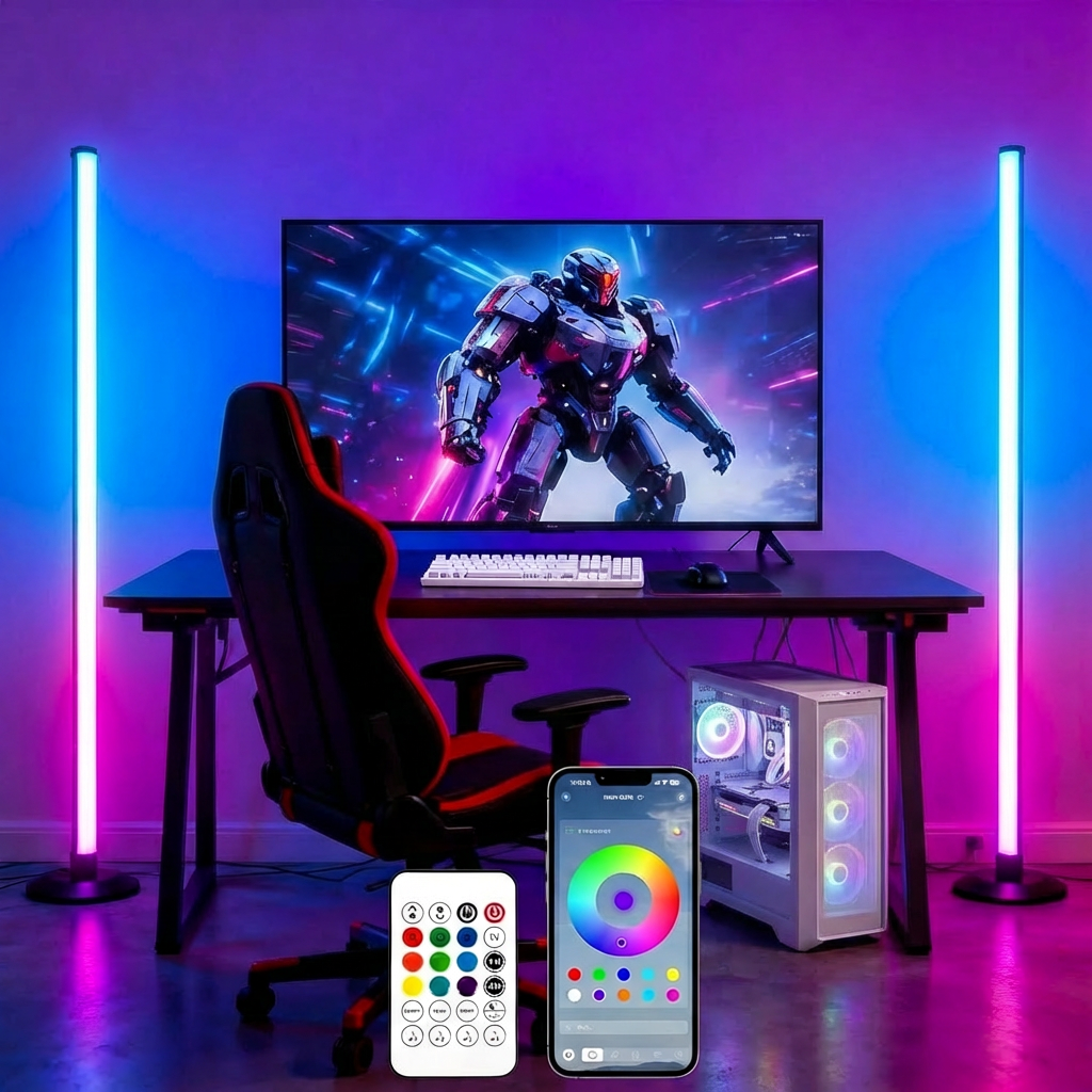 Cozylumi™ Maylit Corner Floor Lamp,Smart LED Floor Lamps with App & Remote Control