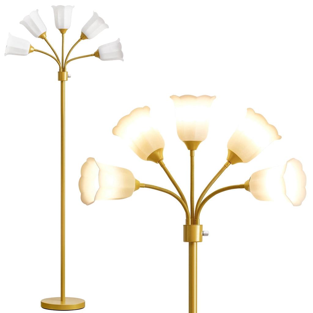 Cozylumi™ Medusa LED Floor Lamp, Multi Head Modern Tall Lamp with Adjustable Gooseneck