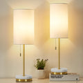 Cozylumi™ Minimalist Table Lamp Set of 2, Nightstand Lamp for Bedroom Living Room