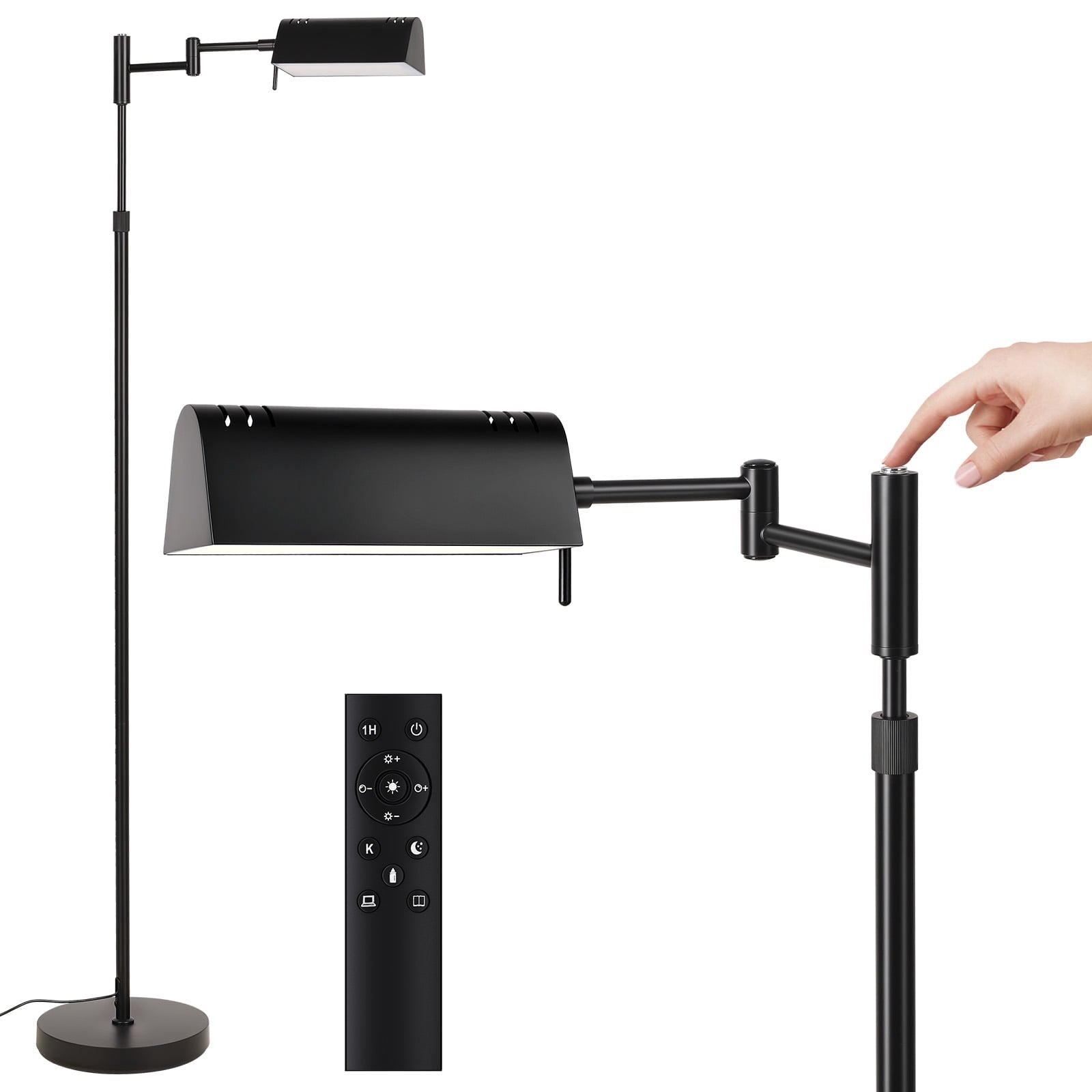 Cozylumi™ Floor Lamp, Pharmacy Swing Arm Floor Lamps for Living Room, 57" Tall