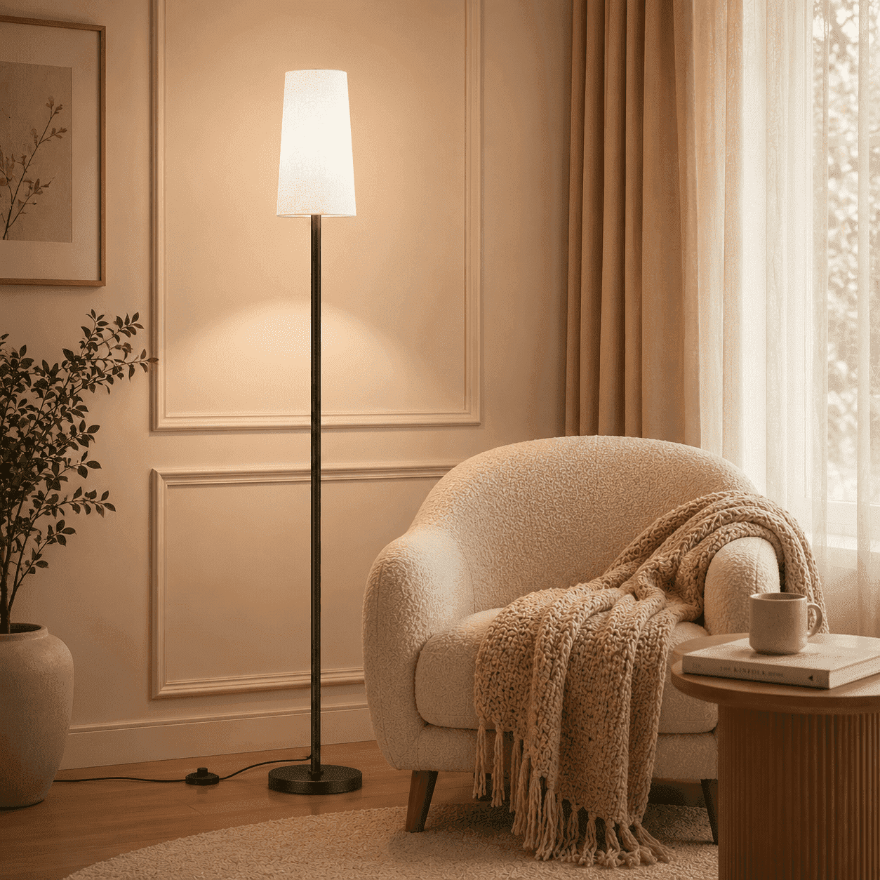 Cozylumi™ 66" Floor Lamp for Living Room, Modern Standing Lamp with 3 Color