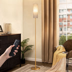 Cozylumi™ 65in Gold Floor Lamps with Remote for Living Room, 2700K-6000K, Standing Tall