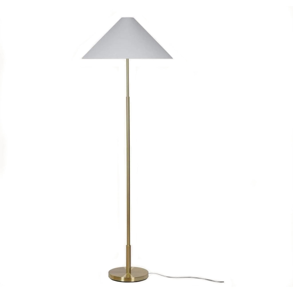 Cozylumi™ My Texas House 64'' Floor Lamp with White Fabric Empire Shade Transitional