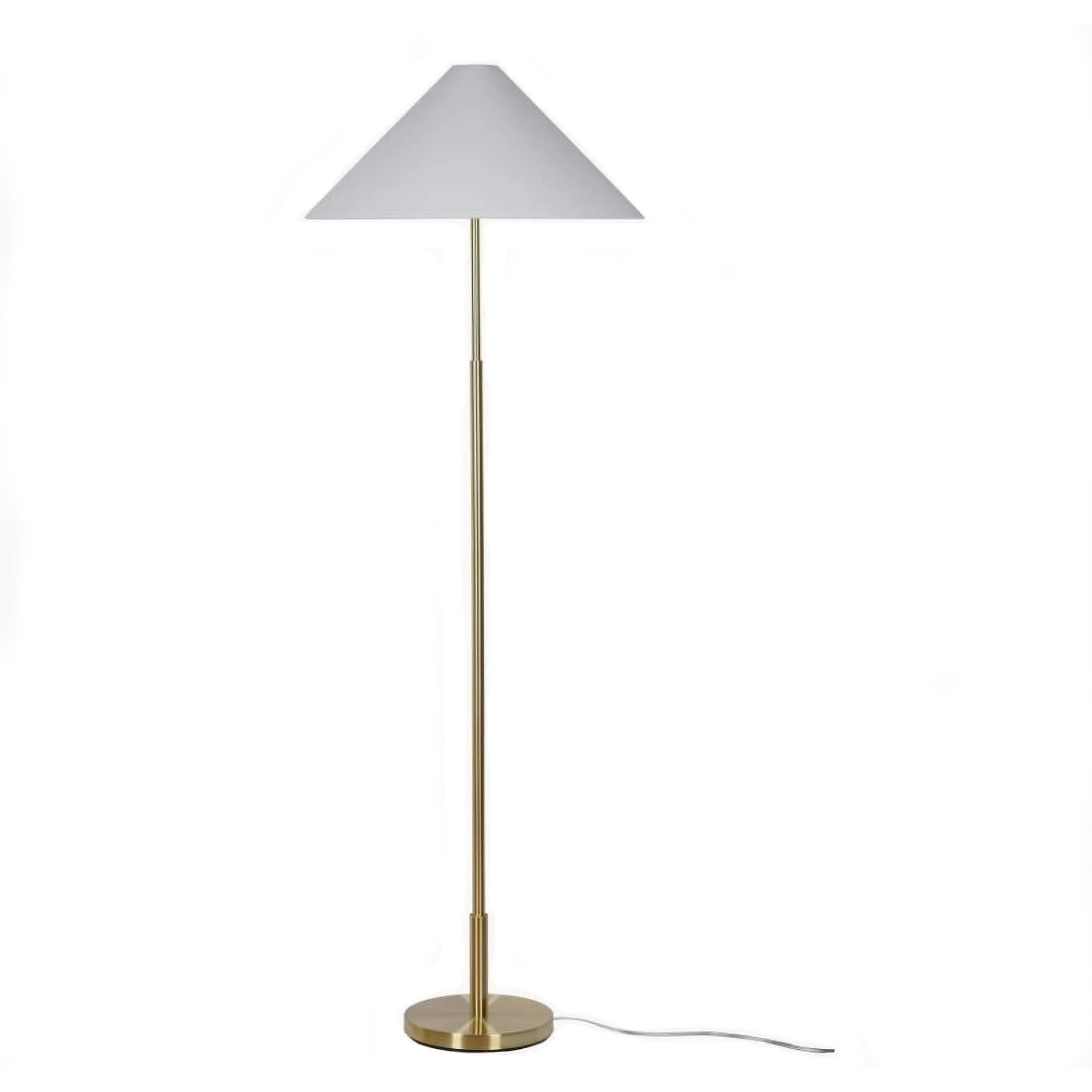 Cozylumi™ My Texas House 64'' Floor Lamp with White Fabric Empire Shade Transitional