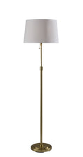 Cozylumi™ 59.5 in Gold Stick Floor Lamp with White Fabric Shade