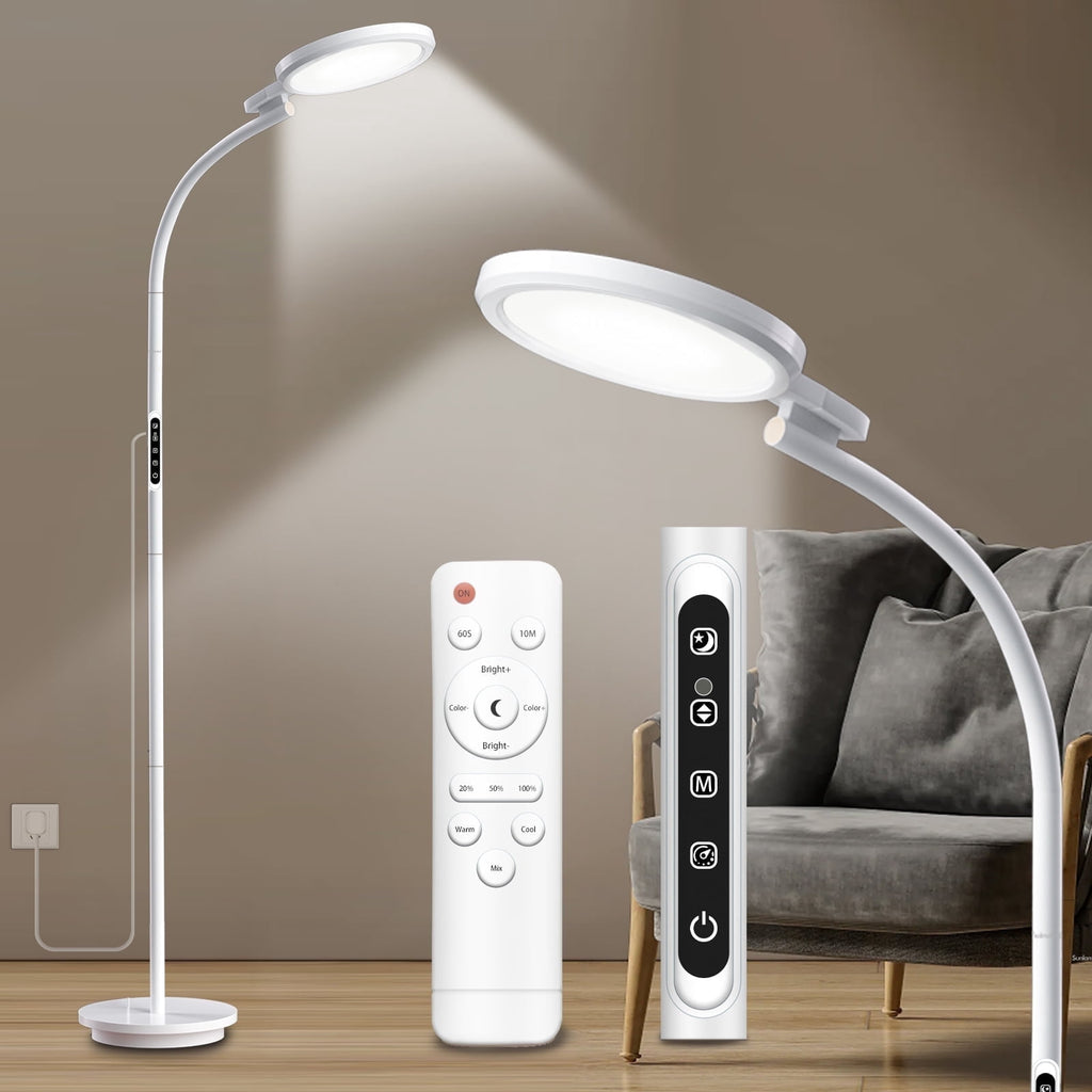 Cozylumi™ Sun Light Therapy Lamp, UV-Free Light Therapy, 10000 Lux Floor Lamp with