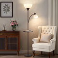 Cozylumi™ 72" Floor Lamp with Table, Adjustable Reading Lights, Modern Floor Lamps for