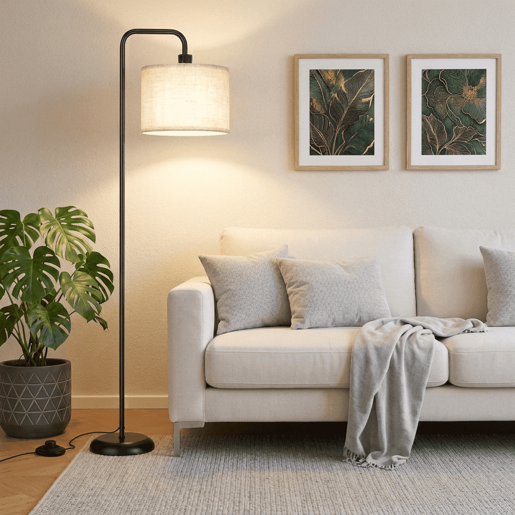 Cozylumi™ VOLIVO Floor Lamp, 63 Tall Standing Lamp with Foot Switch,3 Color