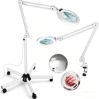 Cozylumi™ Veemagni Magnifying Glass with Light and Stand, Real Glass Lens, 5 Color