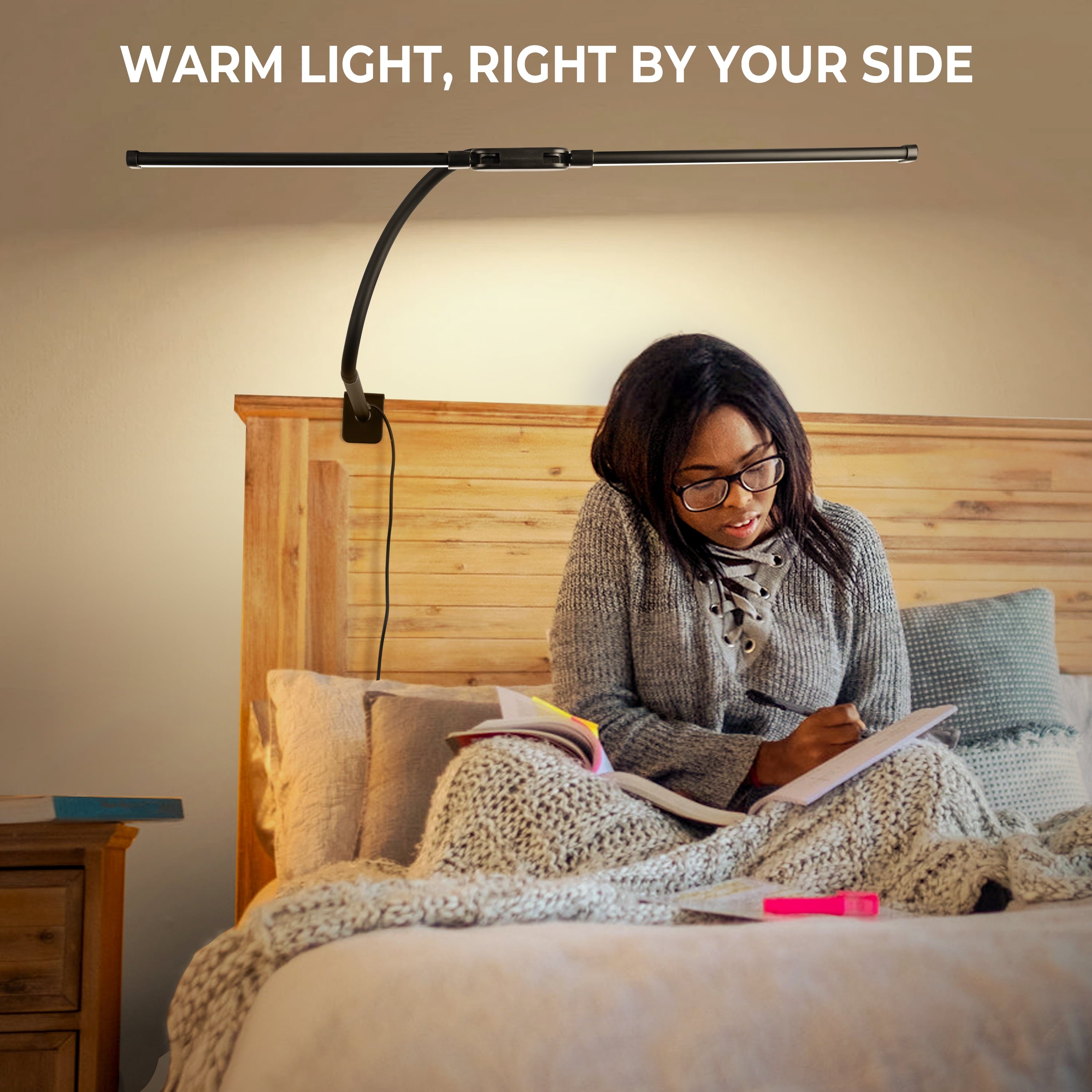 Cozylumi™ Coliware LED Desk Lamp for Office Home, Eye Caring Architect Lamp with Clamp