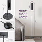 Cozylumi™ Neoglint Modern RGB Floor Lamp, Tall Dimmable Standing Light with App &