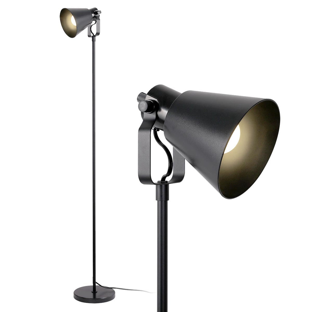 Cozylumi™ 64-Inch Modern Floor Lamp with Adjustable Shade and Black Finish for Living