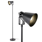 Cozylumi™ 64-Inch Modern Floor Lamp with Adjustable Shade and Black Finish for Living