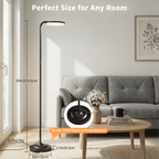Cozylumi™ BedLuxury 36W Super Bright Floor Lamp, Stepless Dimmable Tall Standing Lamp