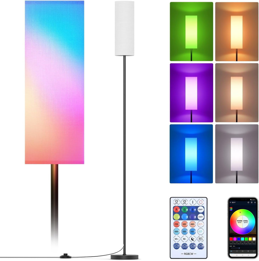 Cozylumi™ CAALOGT RGB Floor Lamps, Modern Standing Lamp with App & Remote Control for