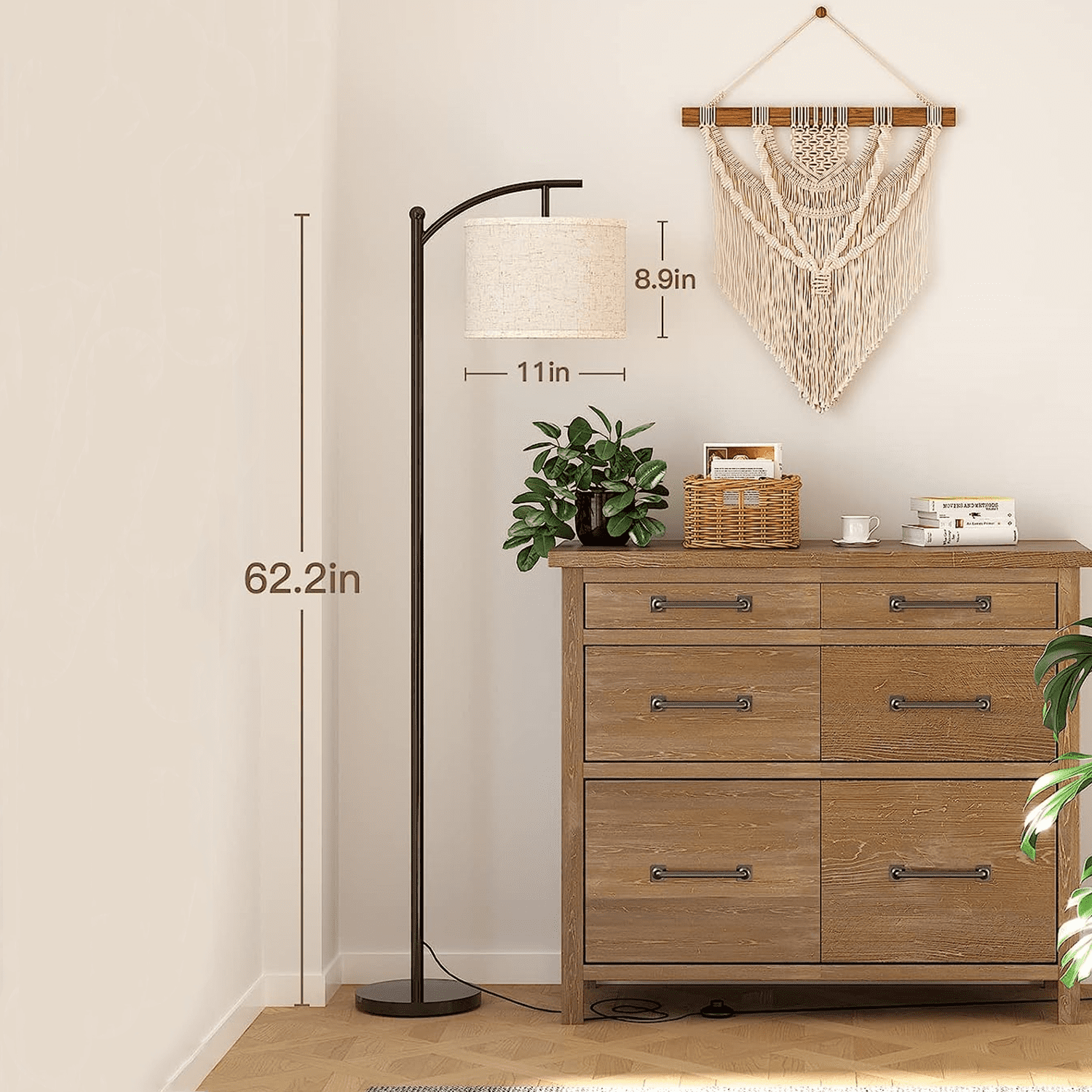Cozylumi™ Floor Lamp for Living Room with 3 Color Temperatures, standing lamp with