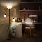 Cozylumi™ Floor Lamps for Living Room, Floor Lamp with 8W Adjustable Reading Lights
