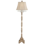 Cozylumi™ Duval Country Cottage Floor Lamp 63 1/2" Tall Distressed Faux Wood