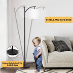 Cozylumi™ Floor Lamp for Living Room, Arc Standing Lamp with Remote Control, Dimmable