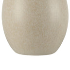 Cozylumi™ Cream Reactive Ceramic Table Lamp with Natural Rattan Shade, 18 in