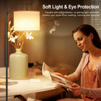 Cozylumi™ Vesteel Floor Lamp, Standing Lamp with 3 Color Temperatures LED Bulb &