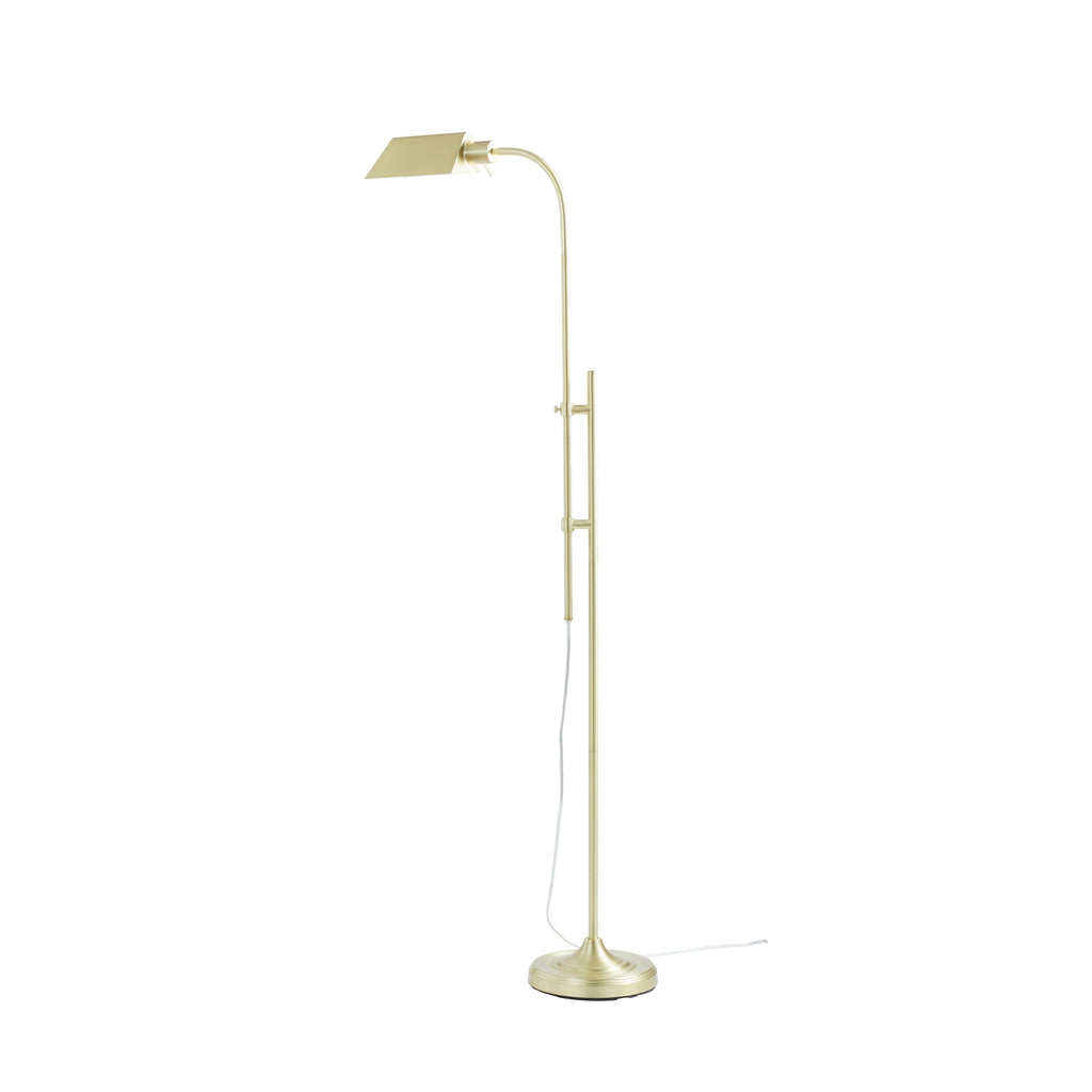 Cozylumi™ 1-Light Modern Adjustable Brass Floor Lamp Gold