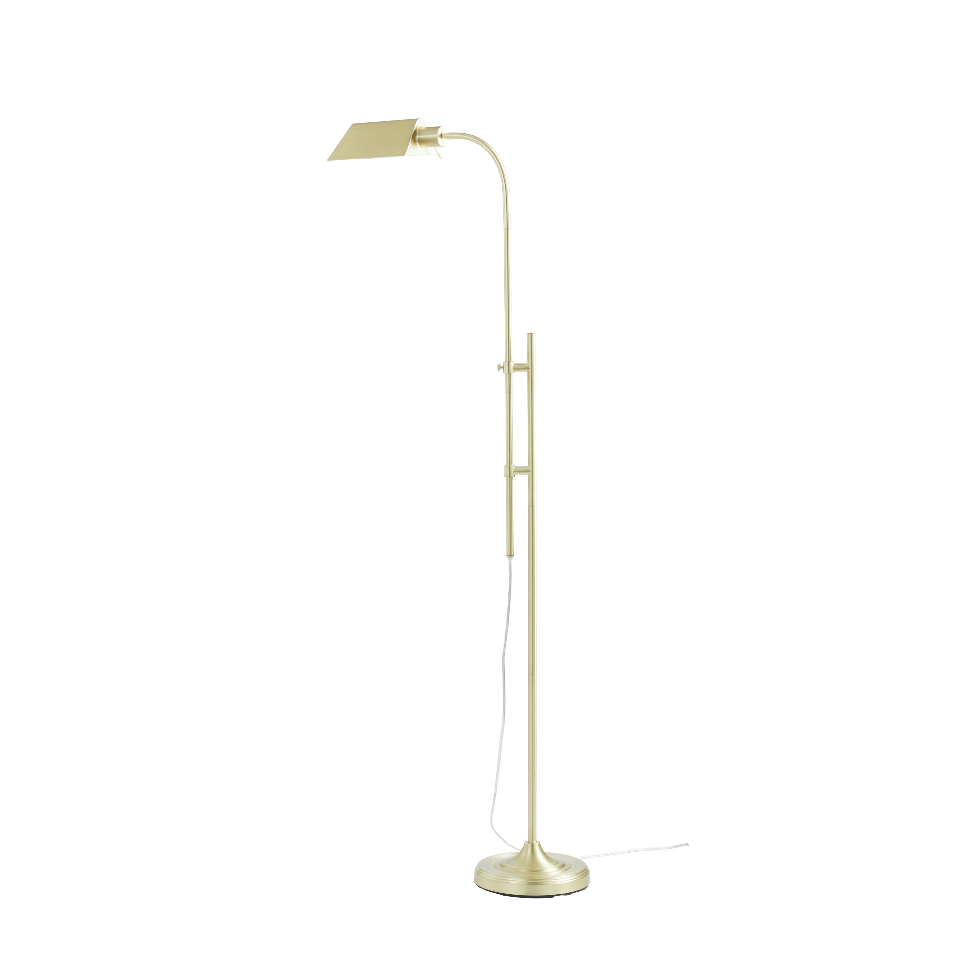 Cozylumi™ 1-Light Modern Adjustable Brass Floor Lamp Gold