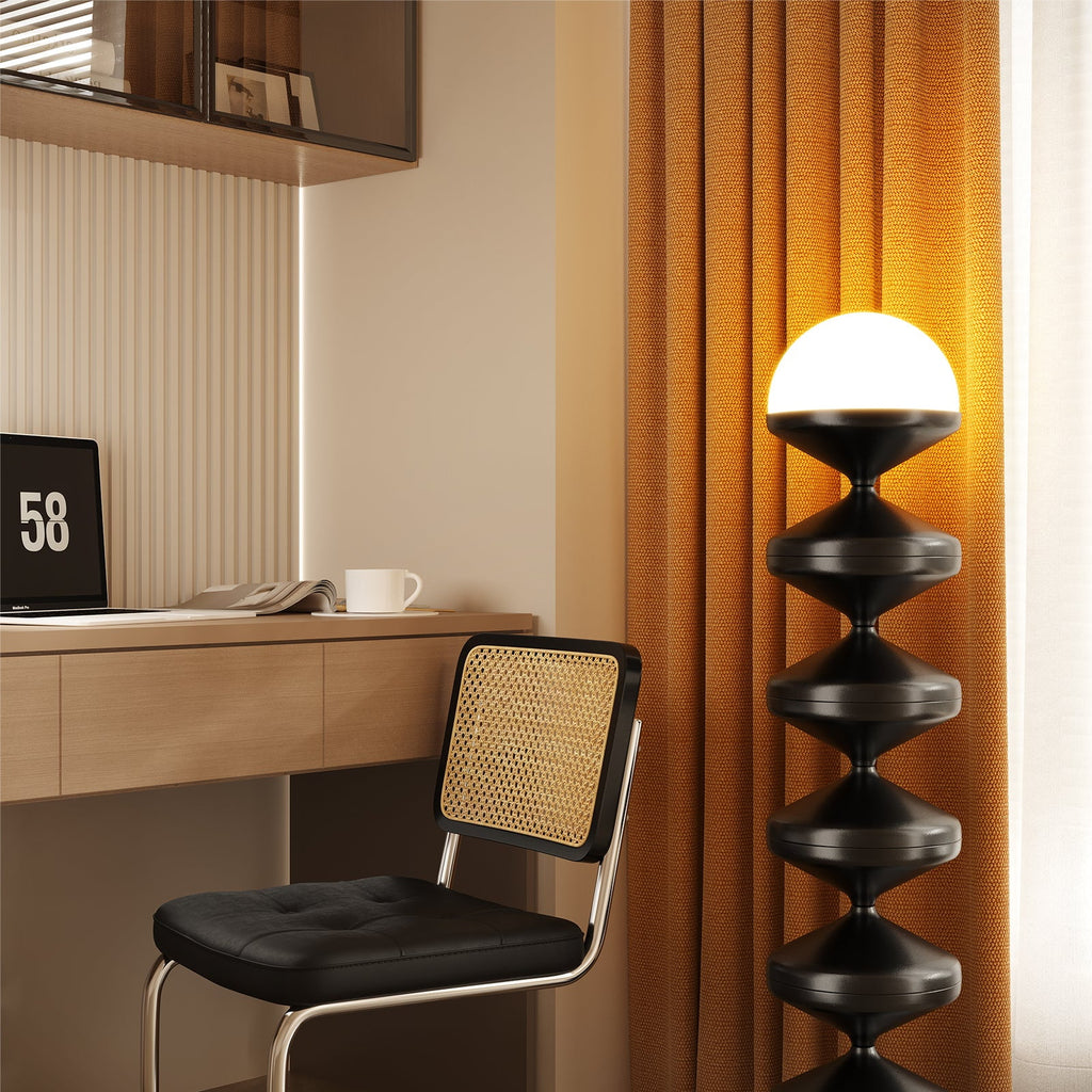 Cozylumi™ Metal Modern Floor Lamp for Living Room, Dome Shape Floor Light with Acrylic