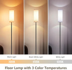 Cozylumi™ CAALOGT Floor Lamp, Modern Standing Lamp with 3 Color Temperatures, Foot