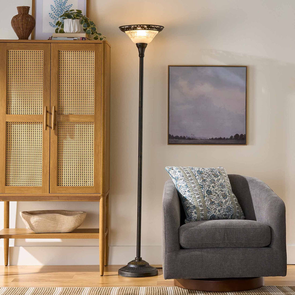 Cozylumi™ Traditional Bronze Victorian Floor Lamp 70"