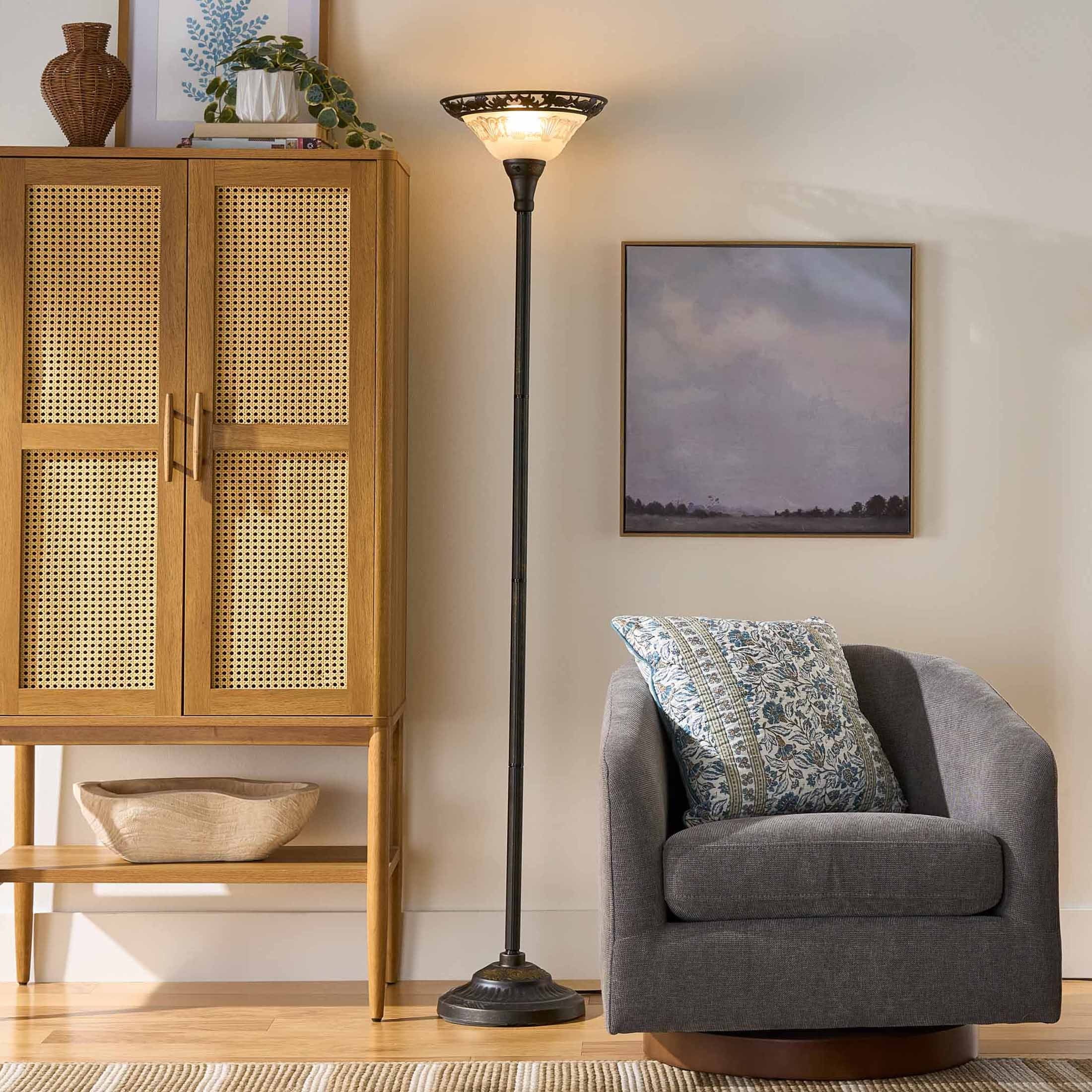 Cozylumi™ Traditional Bronze Victorian Floor Lamp 70"
