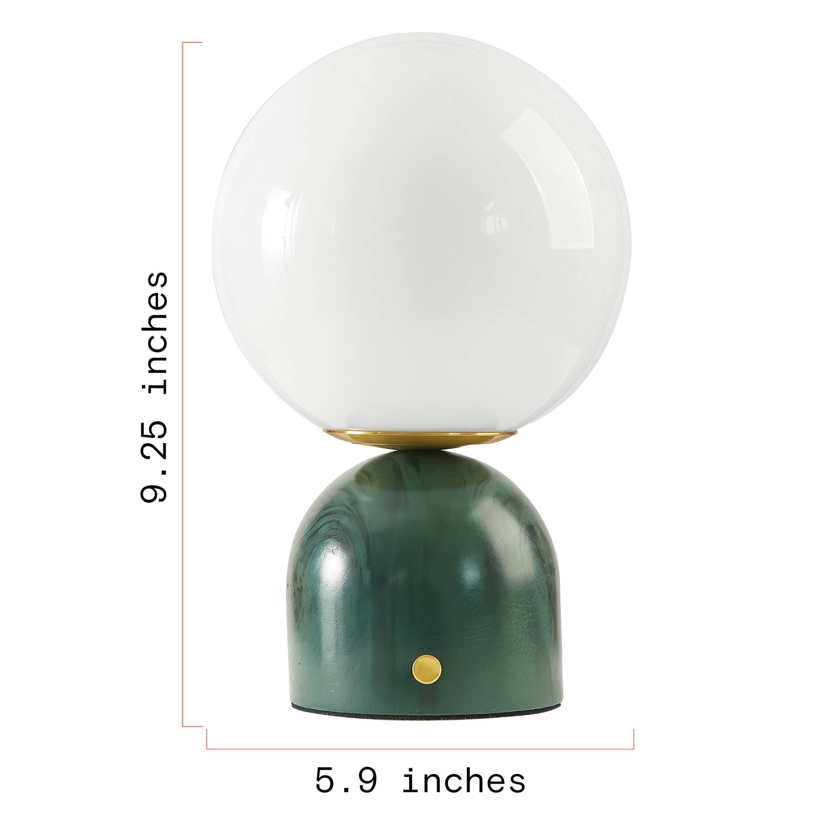 Cozylumi™ Beautiful Thyme Green Marble Uplight by Drew Barrymore, 9.25" H Table Lamp