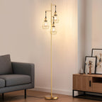 Cozylumi™ 70IN Farmhouse Industrial Floor Lamps for Living Room, Dimmable, Metal