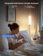 Cozylumi™ Lepro O1 AI Smart LED Corner Floor Lamp with AI Voice Control, RGB + Tunable