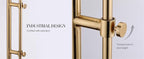Cozylumi™ Lumadin 52/72 Modern Adjustable 1-Light Modern Adjustable Brass Floor Lamp