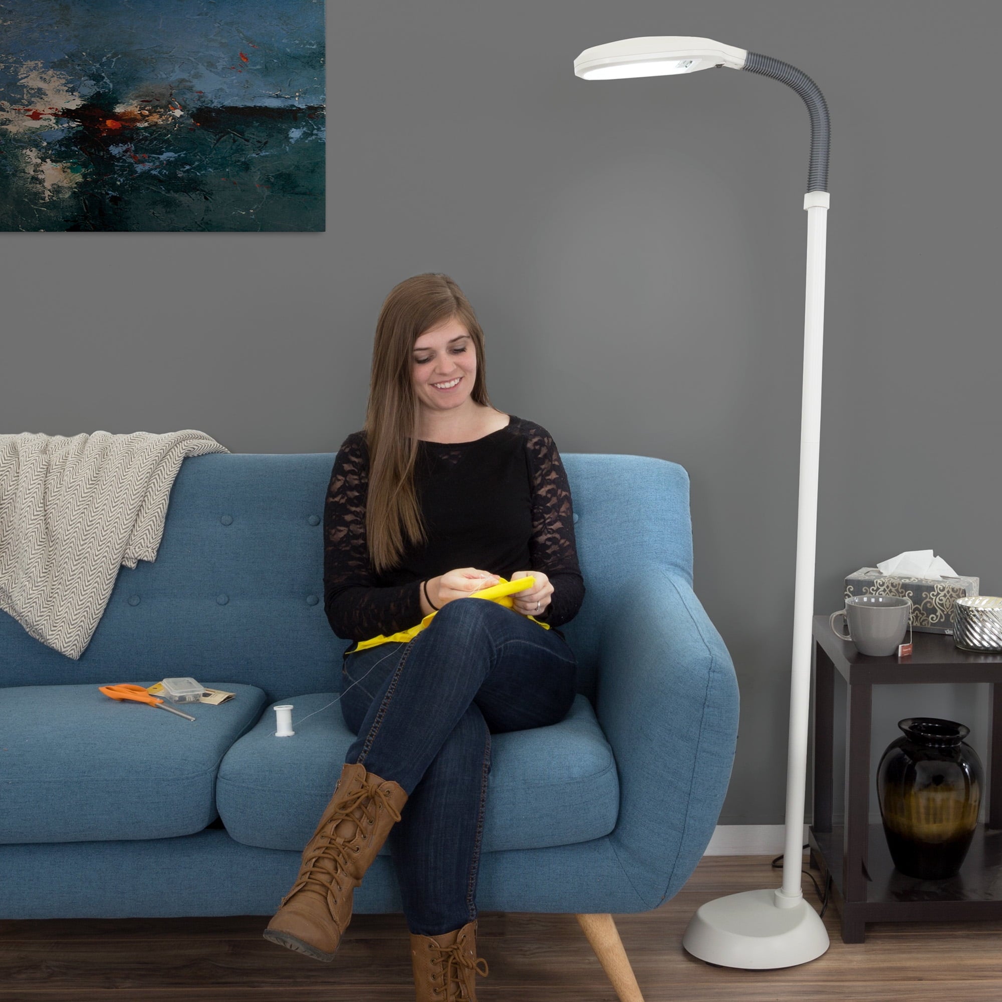 Cozylumi™ 63-Inch Adjustable Floor Lamp for Bedroom - Full Spectrum Natural Sunlight