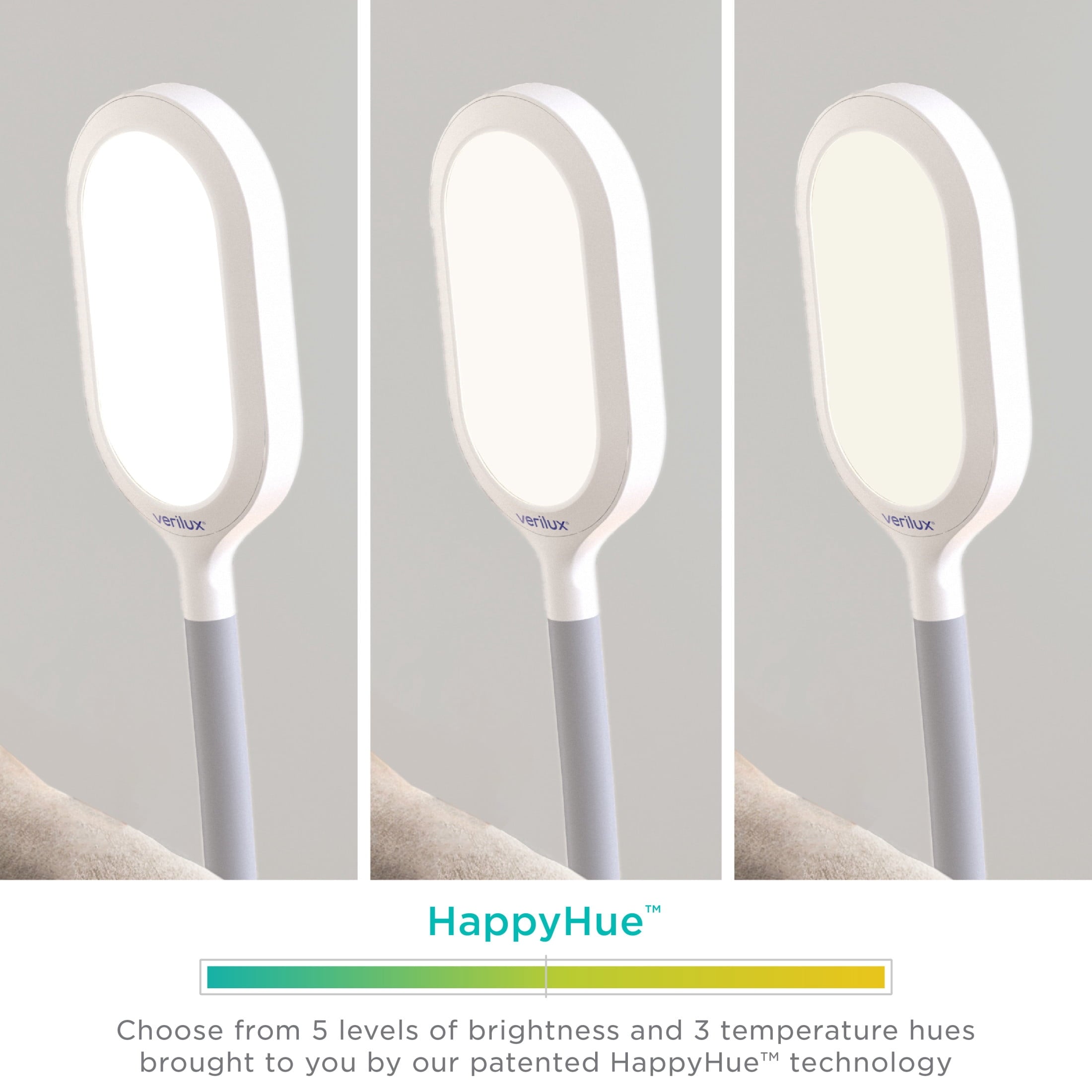 Cozylumi™ Verilux HappyLight Duo 2-in-1 Light Therapy & Floor Lamp White VT39WW1