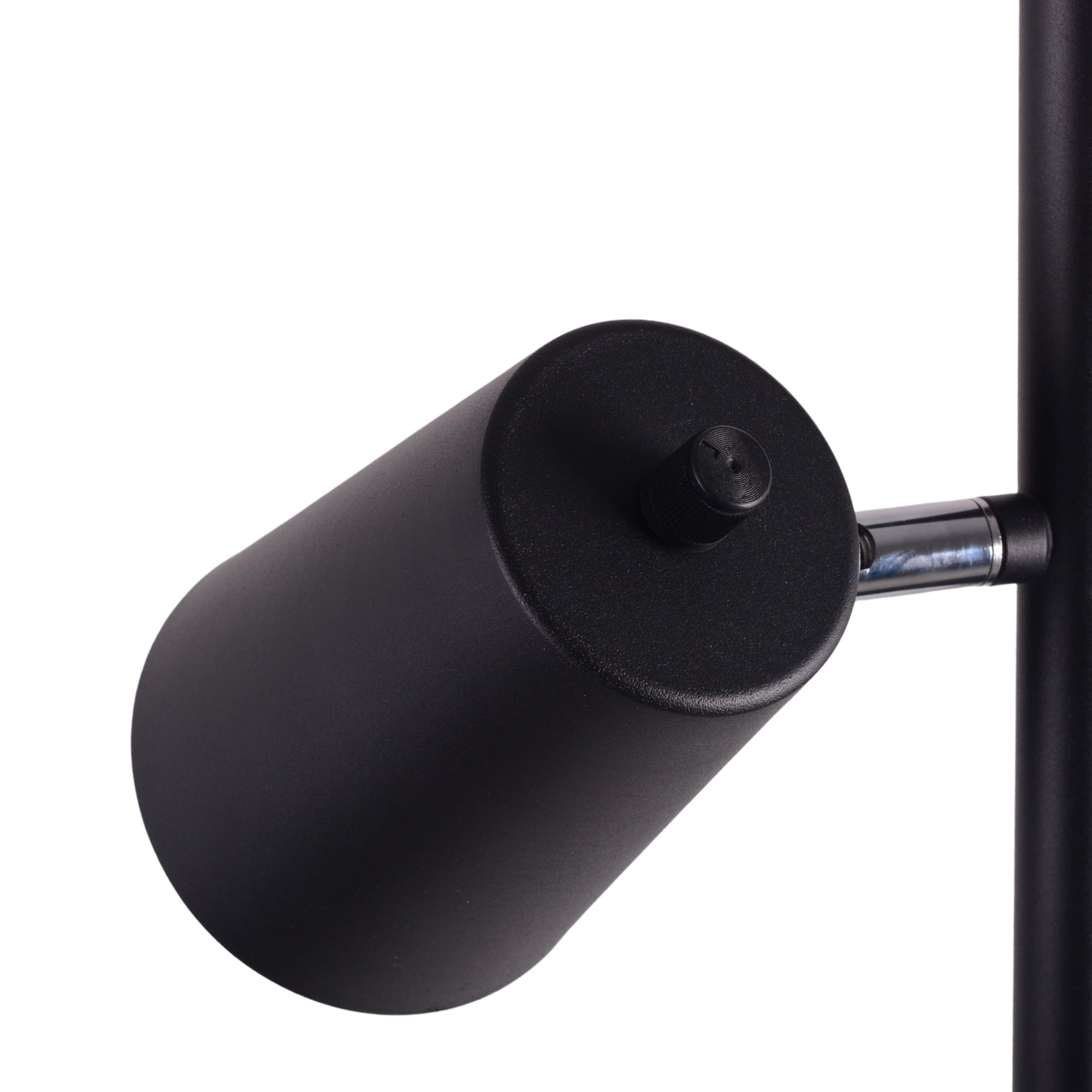 Cozylumi™ LED Floor Lamp, 62.2 in Height, 3 Adjustable Lights, Matte Black Finish, 1-Pack