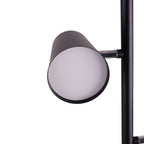 Cozylumi™ LED Floor Lamp, 62.2 in Height, 3 Adjustable Lights, Matte Black Finish, 1-Pack