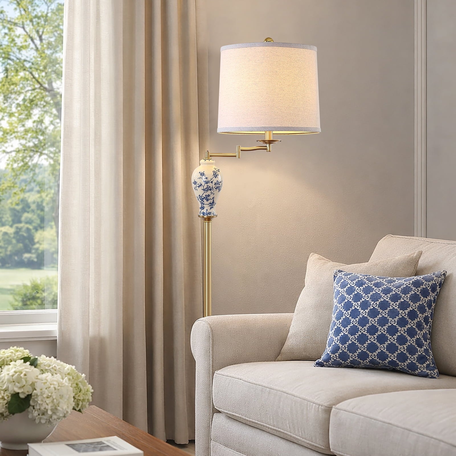 Cozylumi™ JUJUYUYOP 63" Floor lamp for the living room, with a 355° adjustable swivel