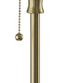 Cozylumi™ 59.5 in Gold Stick Floor Lamp with White Fabric Shade