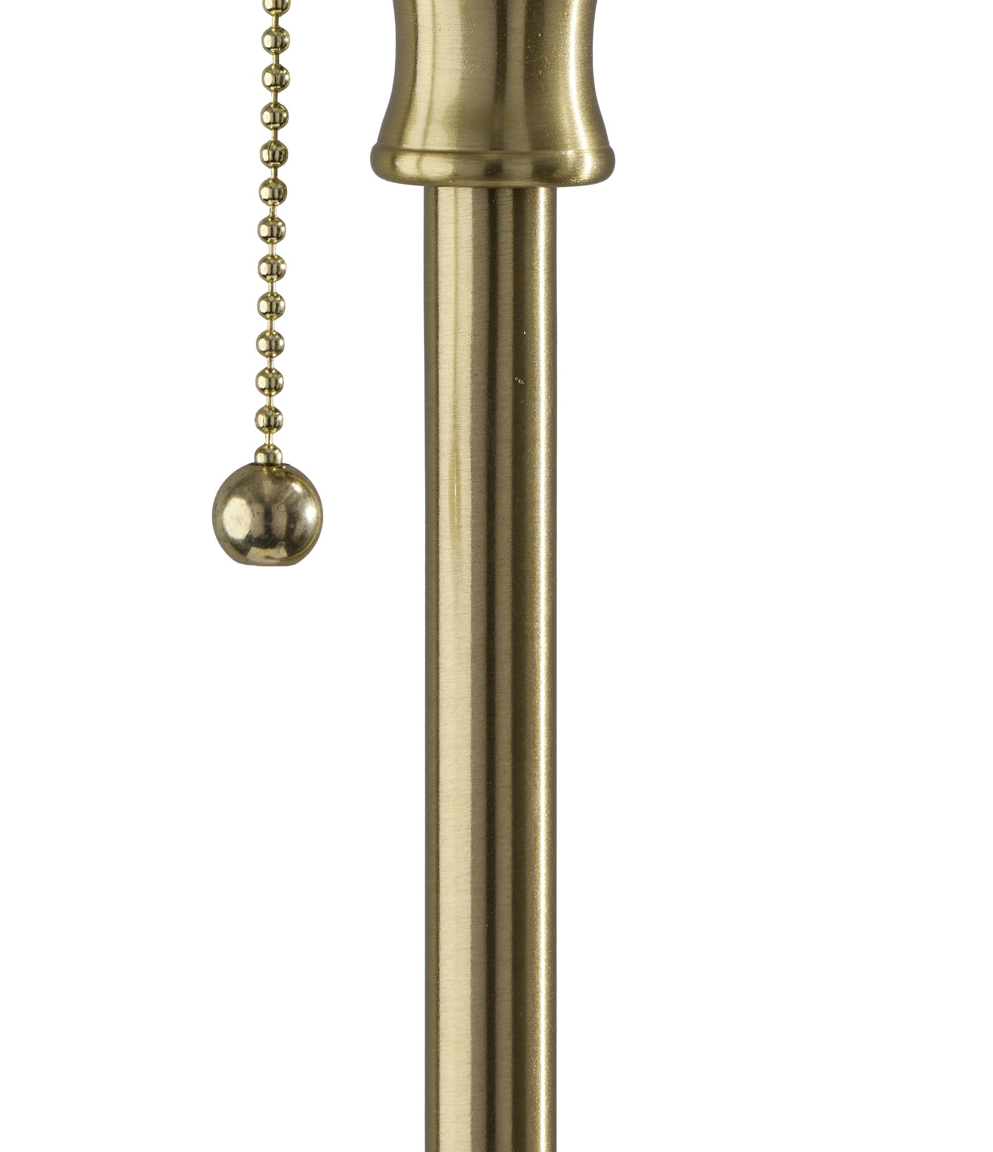 Cozylumi™ 59.5 in Gold Stick Floor Lamp with White Fabric Shade