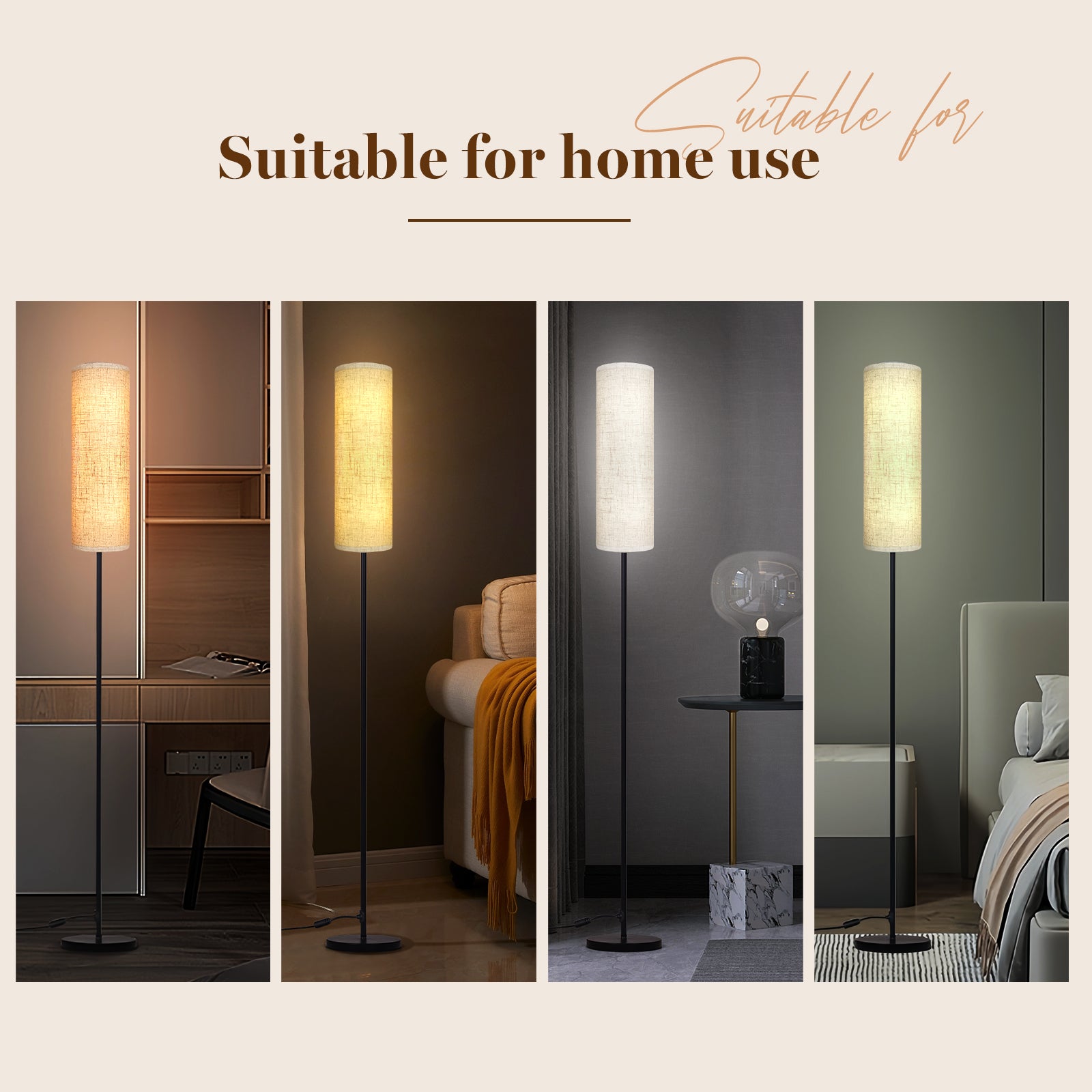 Cozylumi™ Floor Lamp for Bedroom Living Room Office with Remote Control Modern Living