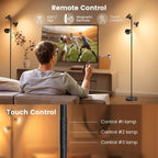 Cozylumi™ BedLuxury Tree Floor Lamp With Remote & Touch Control - 3 Lights, Modern