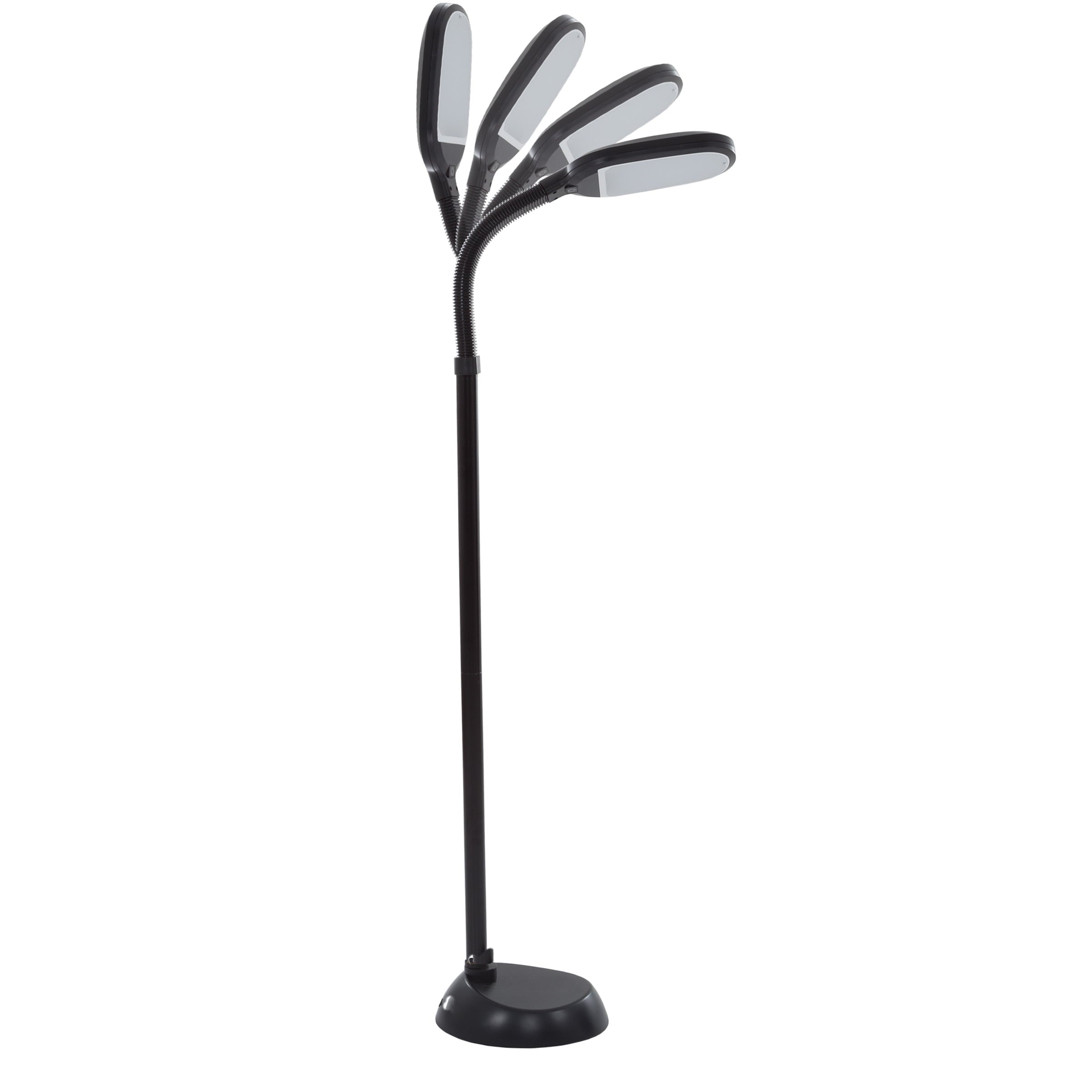 Cozylumi™ Natural Sunlight LED Floor Lamp with Bendable Neck 60 Inch Black